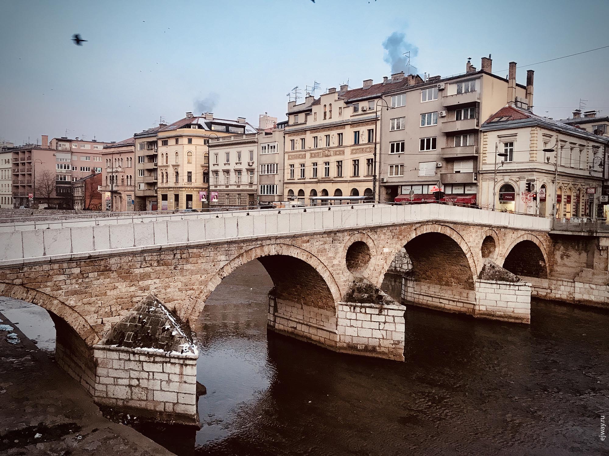 Босния и Герцеговина, Утро в Сараево, ejway.ru, мост