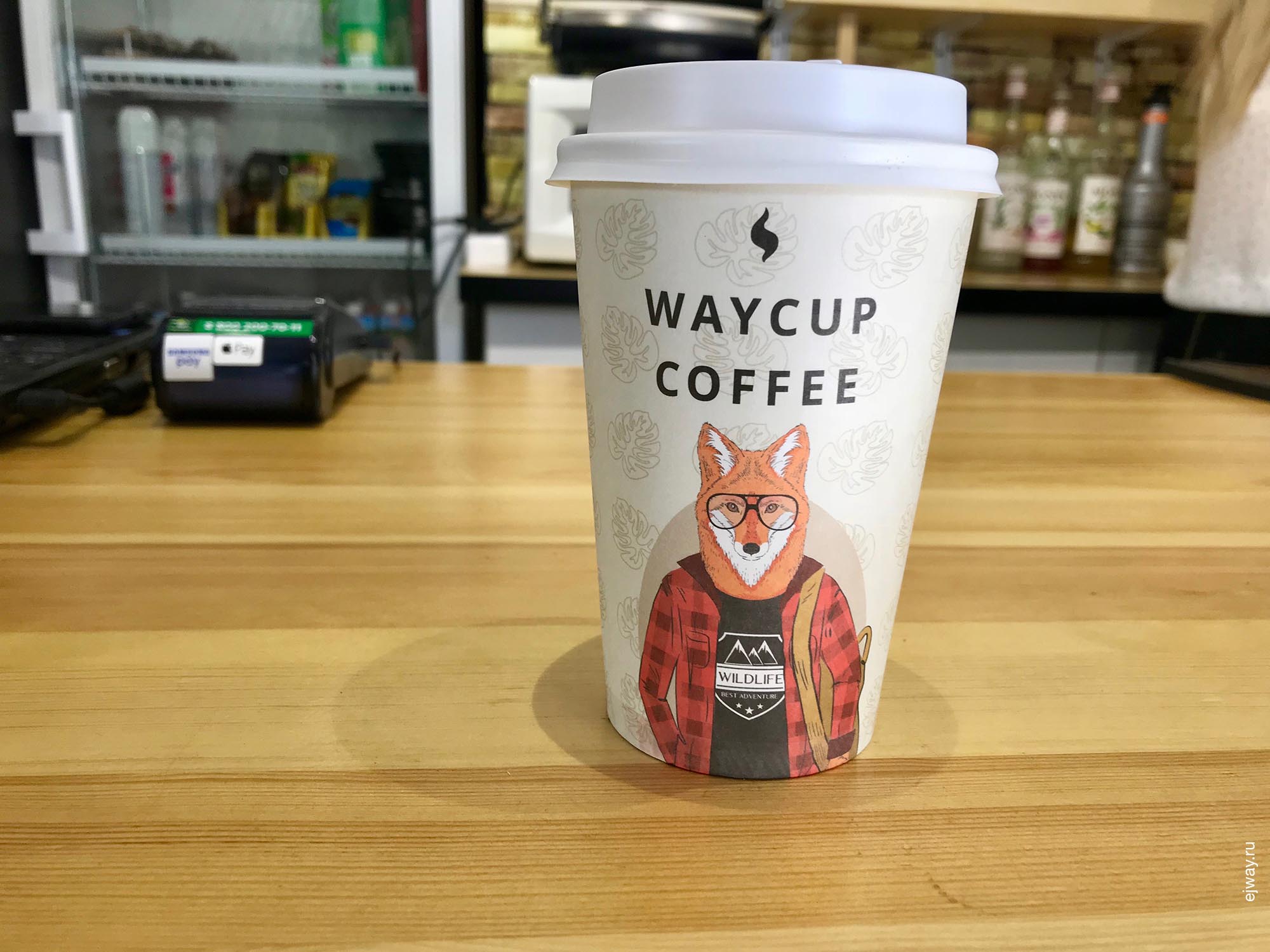 Россия, Черкесск, Waycup coffee, ejway.ru, фирменный стиль, дизайн, стаканчик