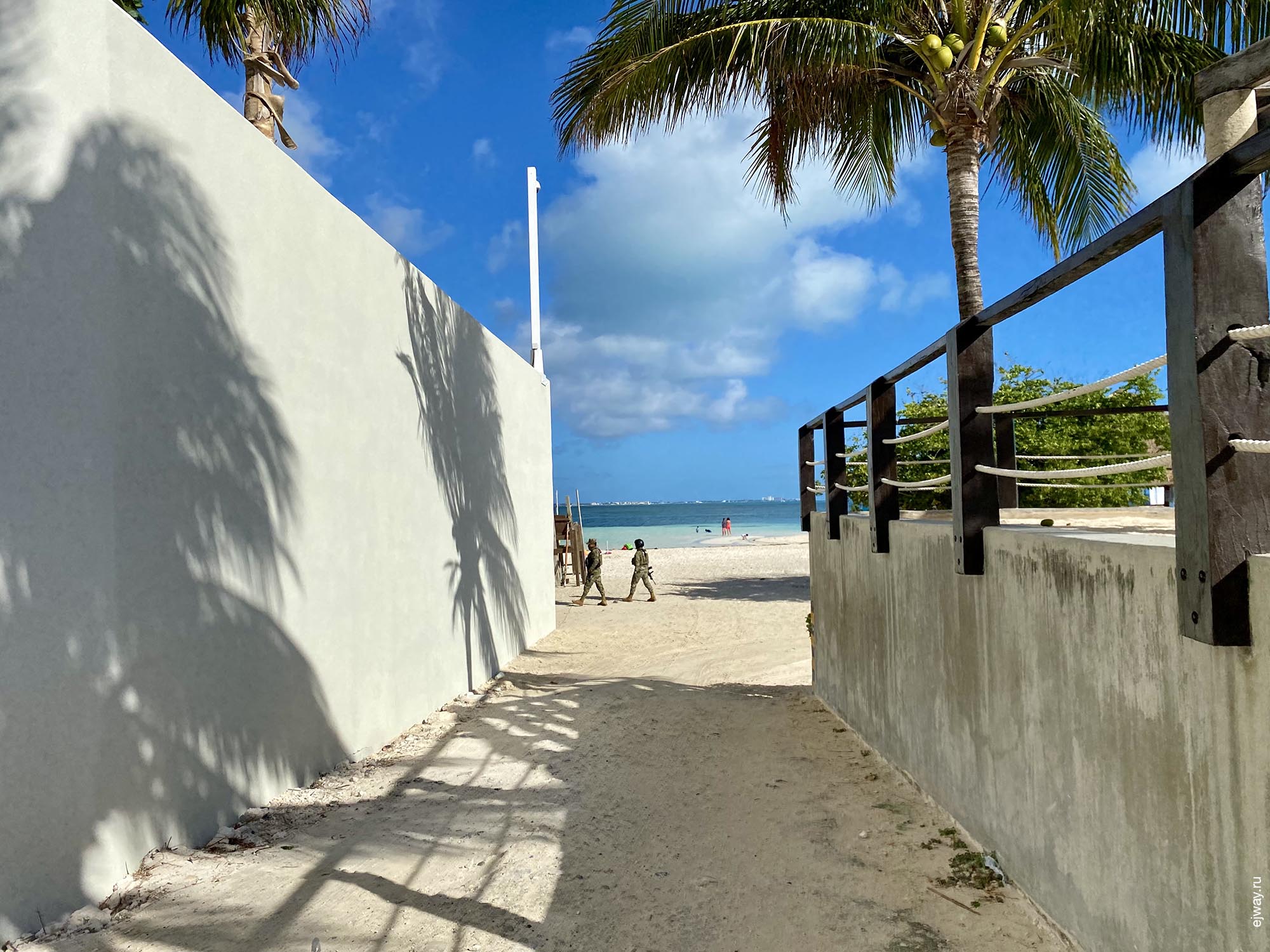 Мексика, Канкун, ejway.ru, пляж, охрана