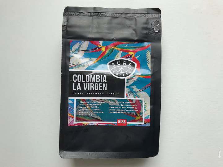 Colombia La Virgen. Surf Coffee