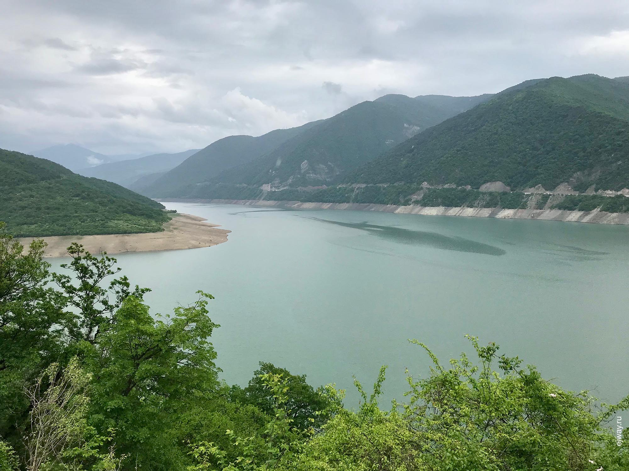 Грузия, Жинвальское водохранилище, ejway.ru, водохранилище, вода
