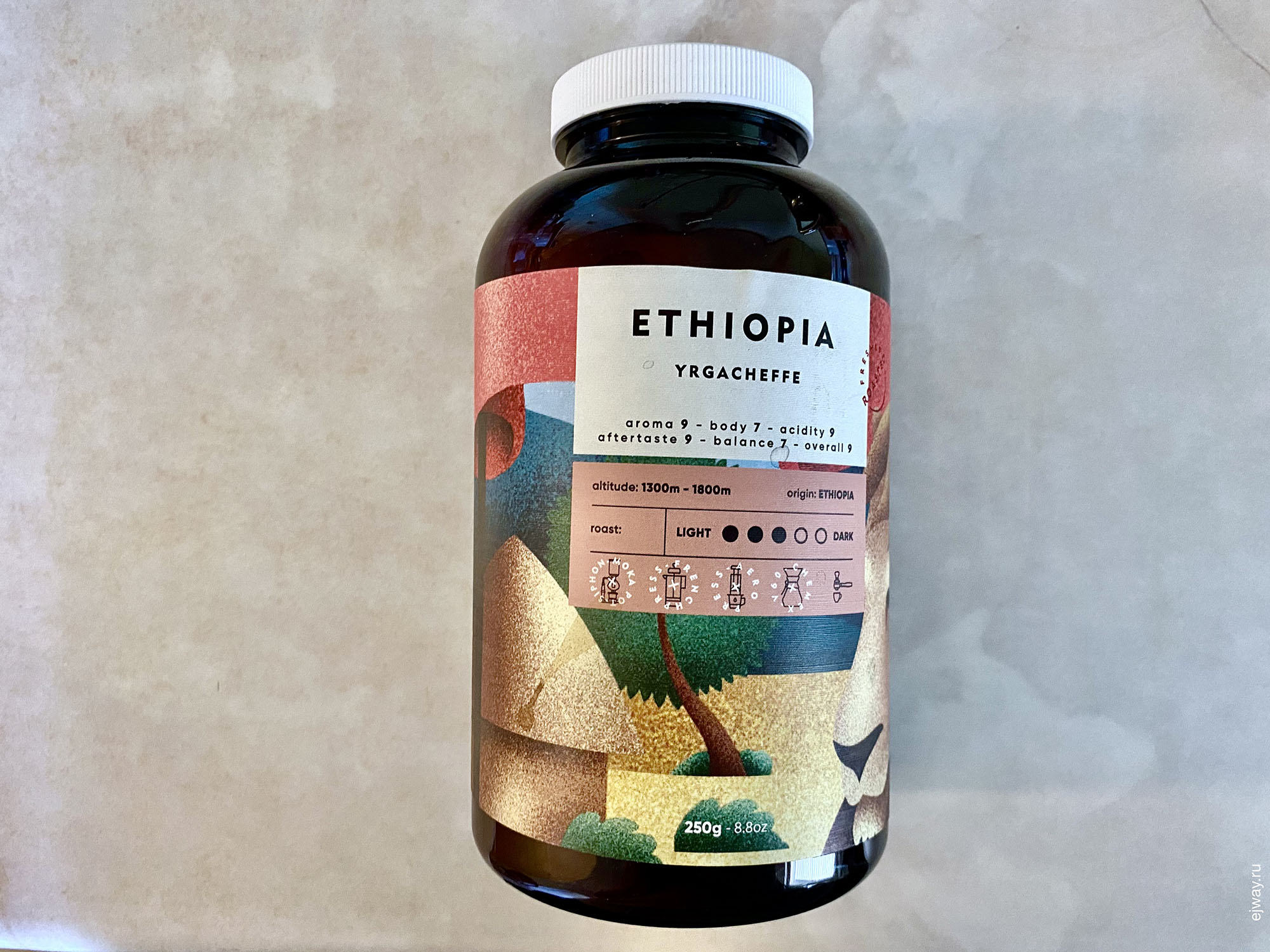 Черногория, Тиват, кофе, ejway.ru, Ethiopia. Yrgacheffe. Kafeterija